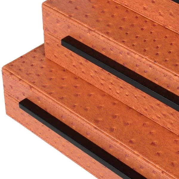 Set of 3 Burnt Orange Boxes