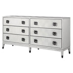 Off-White Parquet 6 Drawer Chest