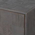 Brown Parquet Style 2 Door Cupboard