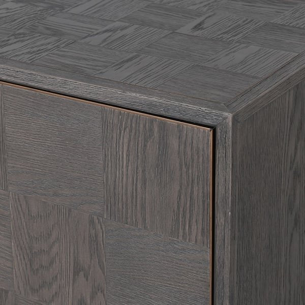 Brown Parquet Style 2 Door Cupboard
