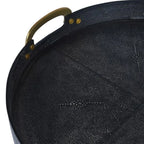 Hicks Shagreen Tray with Handles