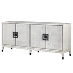 Off-White Parquet 4 Door Sideboard