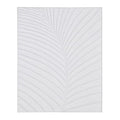 Hand Painted White Fern Canvas