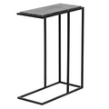 Black Marble Stone Side Table