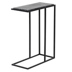 Black Marble Stone Side Table