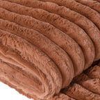 Terracotta Ribbed Throw