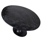 Black Marble Oval Dining Table