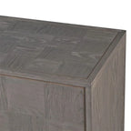 Brown Parquet 4 Door Sideboard