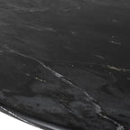 Black Marble Oval Dining Table