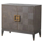 Brown Parquet Style 2 Door Cupboard
