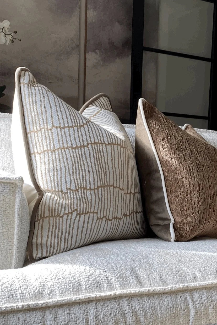 Andrew Martin 'Canale Almond' Cushion