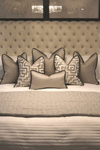 Limited Edition 'Kiri Silver' Bed Cushion Set