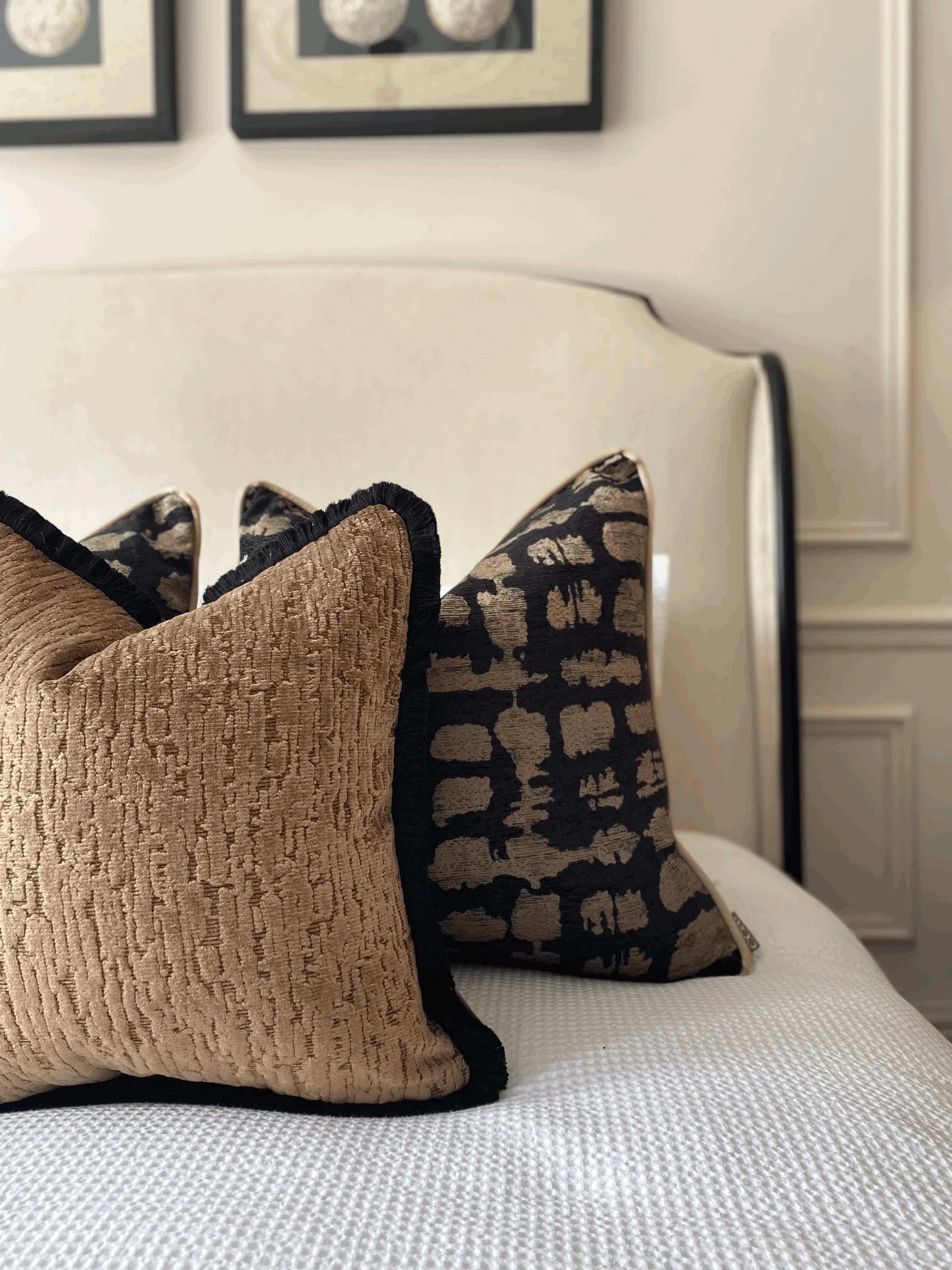 Andrew Martin 'Roma Bronze' Bed Cushion Set
