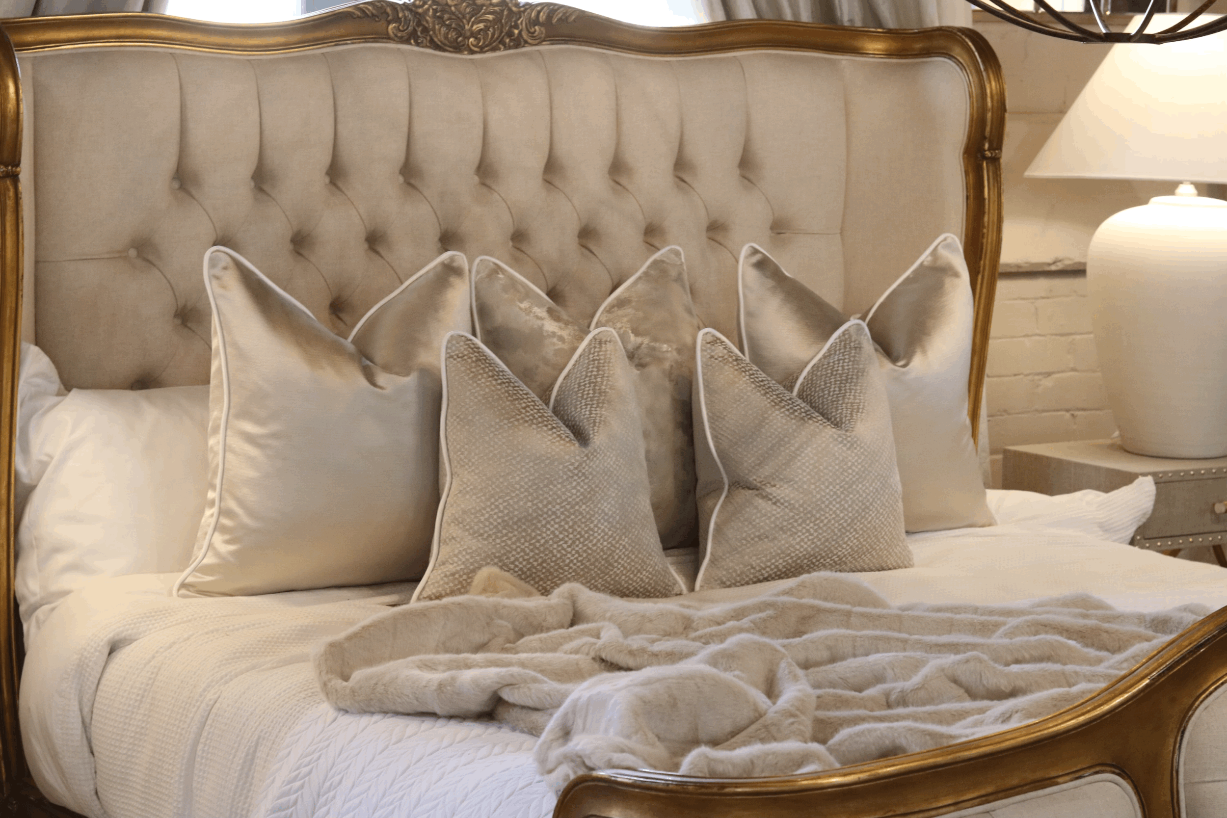 The Pearl Bed Cushion Set