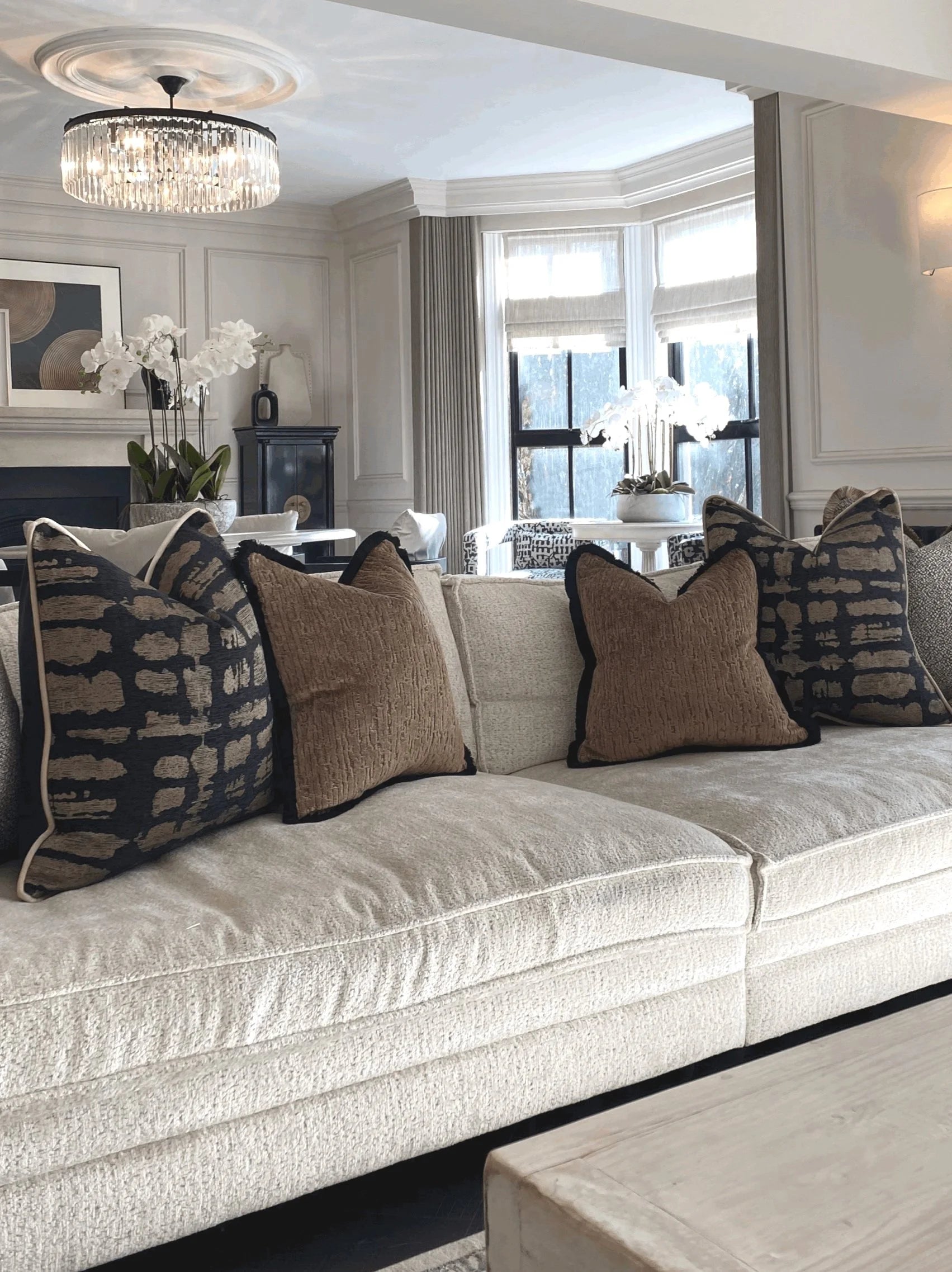 Andrew Martin 'Romo Bronze' Sofa Cushion Set